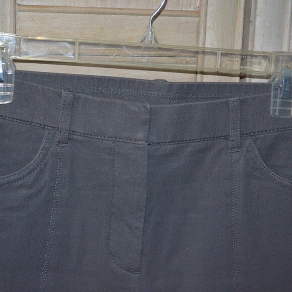 Isaac Mizrahi 24/7 Stretch Boot Cut Pants, 5 Pocket Jean Style, Smoke Gray, NWOT - Picture 3 of 7